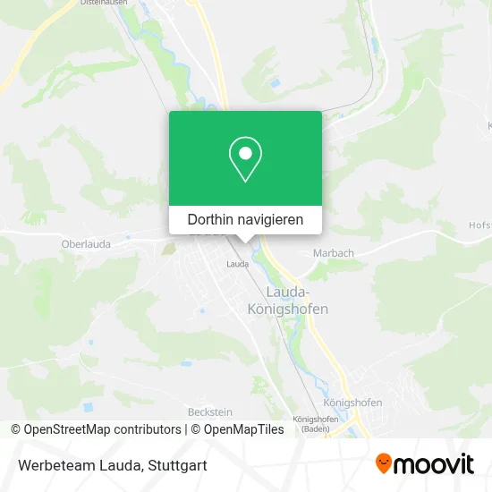 Werbeteam Lauda Karte