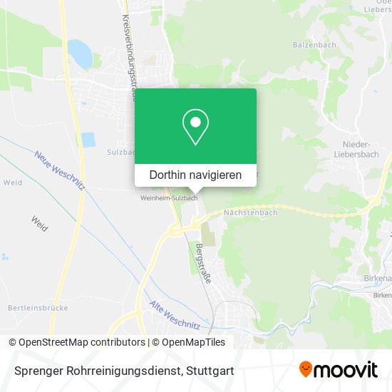 Sprenger Rohrreinigungsdienst Karte