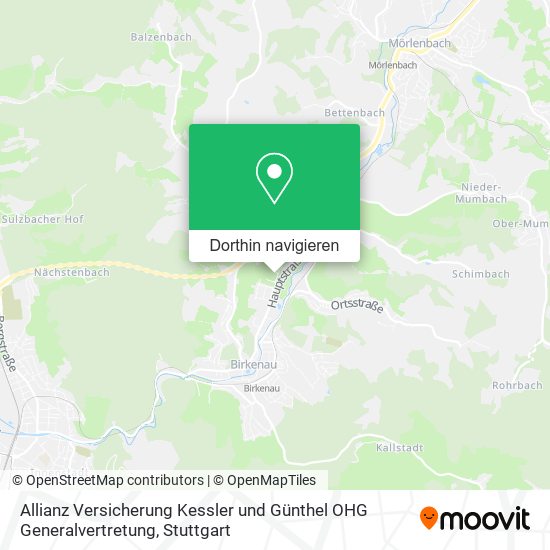 Allianz Versicherung Kessler und Günthel OHG Generalvertretung Karte