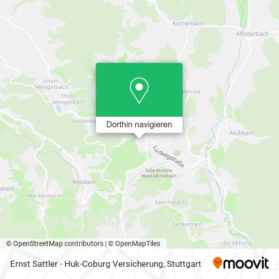 Ernst Sattler - Huk-Coburg Versicherung Karte