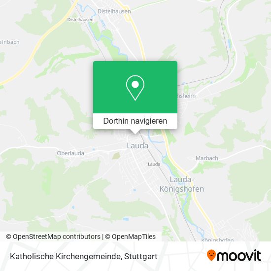 Katholische Kirchengemeinde Karte