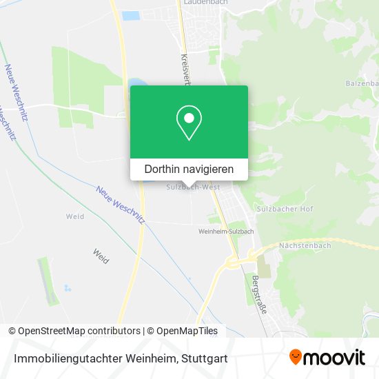 Immobiliengutachter Weinheim Karte