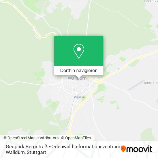 Geopark Bergstraße-Odenwald Informationszentrum Walldürn Karte