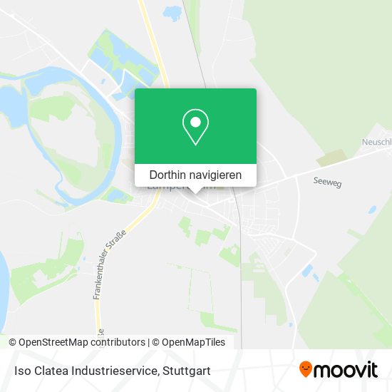 Iso Clatea Industrieservice Karte
