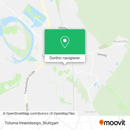 Toluma-Innendesign Karte