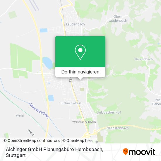 Aichinger GmbH Planungsbüro Hembsbach Karte