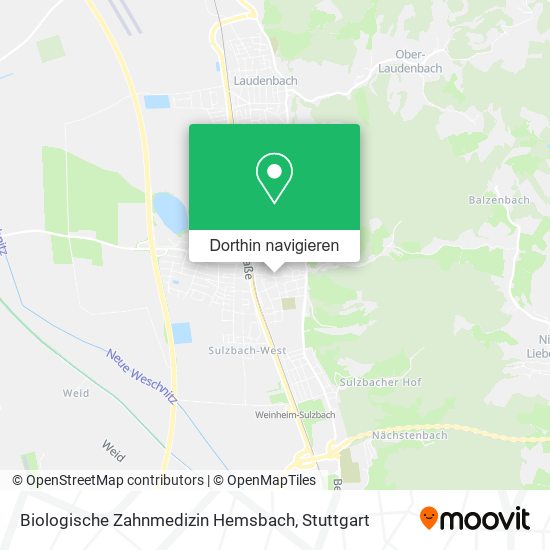 Biologische Zahnmedizin Hemsbach Karte