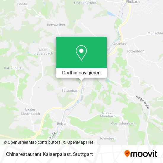 Chinarestaurant Kaiserpalast Karte