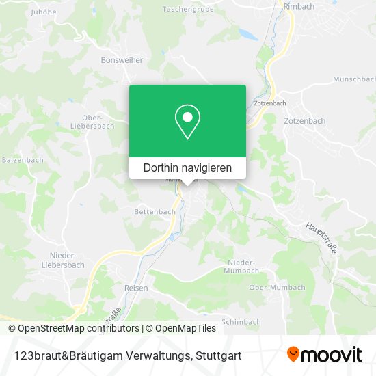 123braut&Bräutigam Verwaltungs Karte