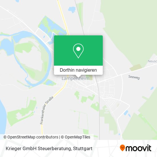 Krieger GmbH Steuerberatung Karte