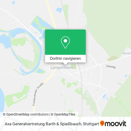 Axa Generalvertretung Barth & Spießbauch Karte