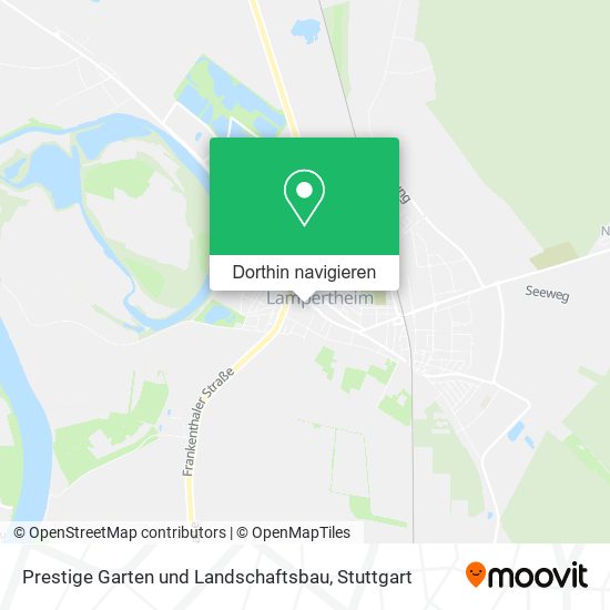 Prestige Garten und Landschaftsbau Karte