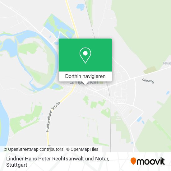 Lindner Hans Peter Rechtsanwalt und Notar Karte