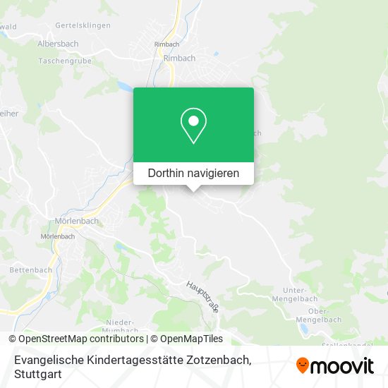 Evangelische Kindertagesstätte Zotzenbach Karte