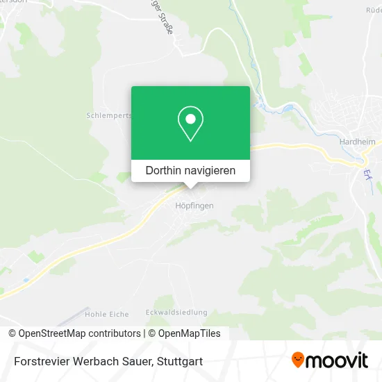 Forstrevier Werbach Sauer Karte