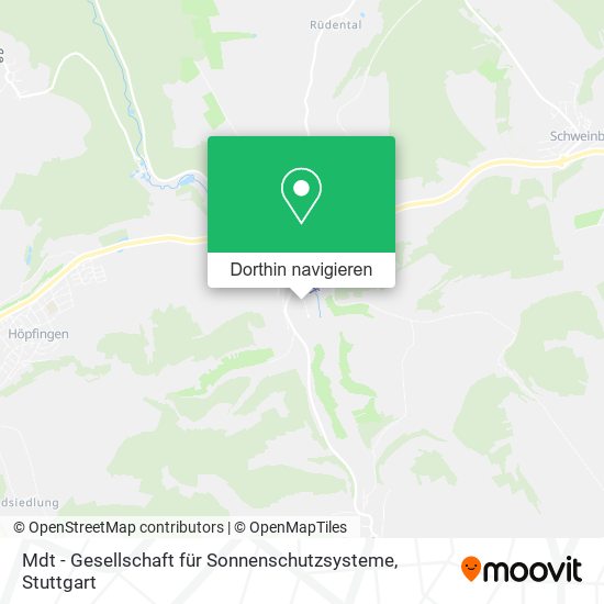 Mdt - Gesellschaft für Sonnenschutzsysteme Karte