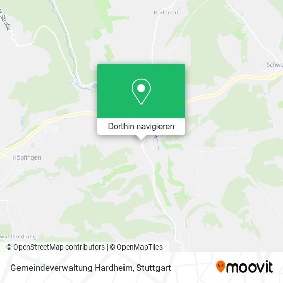 Gemeindeverwaltung Hardheim Karte