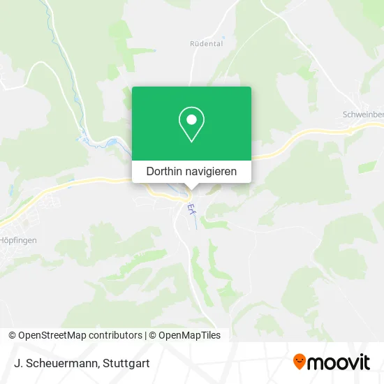 J. Scheuermann Karte