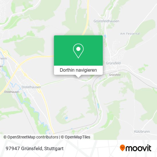 97947 Grünsfeld Karte