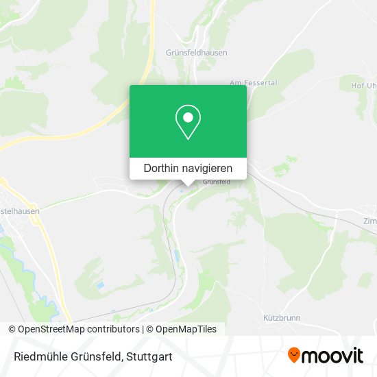Riedmühle Grünsfeld Karte