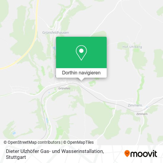 Dieter Ulzhöfer Gas- und Wasserinstallation Karte