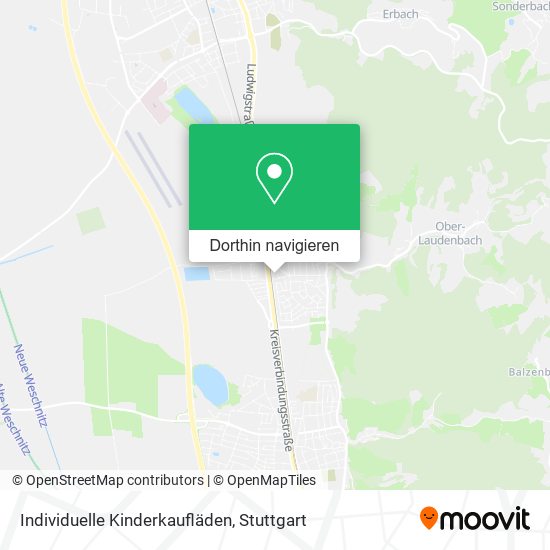 Individuelle Kinderkaufläden Karte