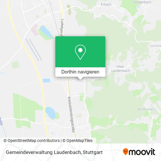 Gemeindeverwaltung Laudenbach Karte