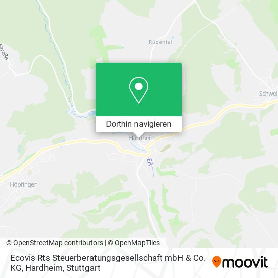 Ecovis Rts Steuerberatungsgesellschaft mbH & Co. KG, Hardheim Karte