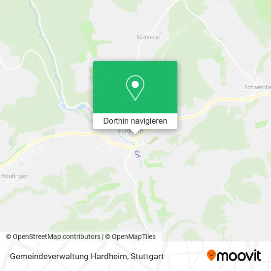 Gemeindeverwaltung Hardheim Karte