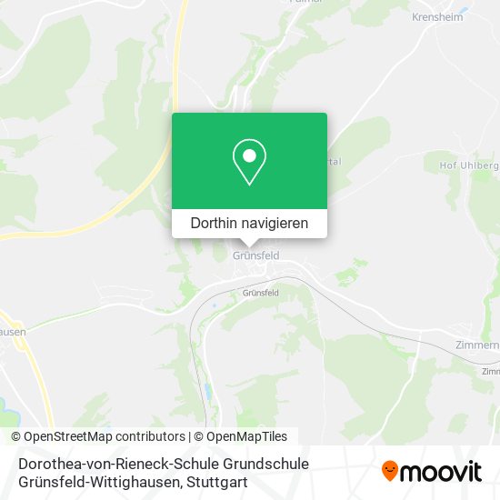 Dorothea-von-Rieneck-Schule Grundschule Grünsfeld-Wittighausen Karte