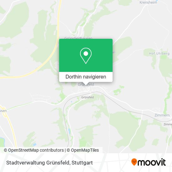 Stadtverwaltung Grünsfeld Karte