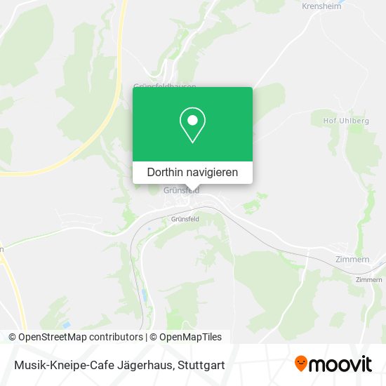 Musik-Kneipe-Cafe Jägerhaus Karte