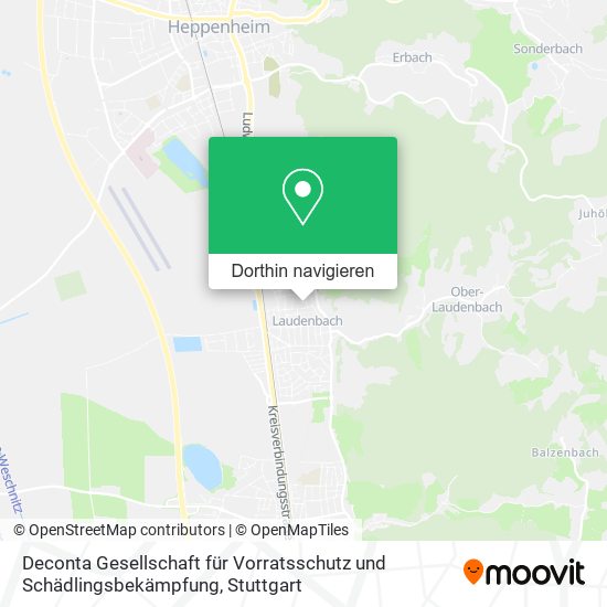 Deconta Gesellschaft für Vorratsschutz und Schädlingsbekämpfung Karte