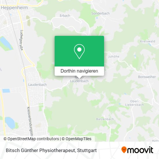 Bitsch Günther Physiotherapeut Karte