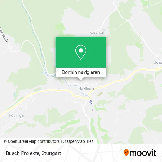 Busch Projekte Karte