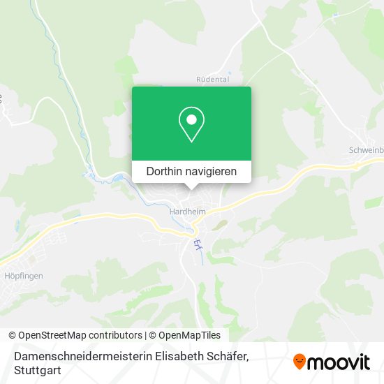 Damenschneidermeisterin Elisabeth Schäfer Karte