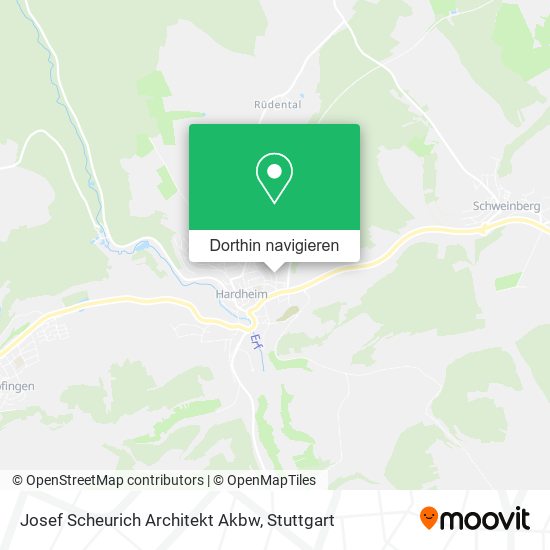 Josef Scheurich Architekt Akbw Karte