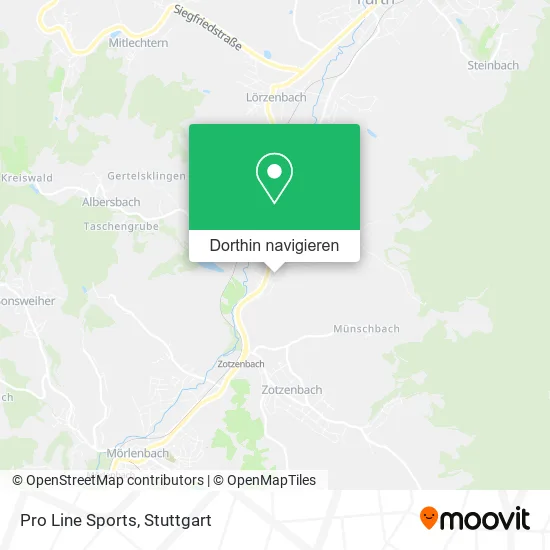 Pro Line Sports Karte