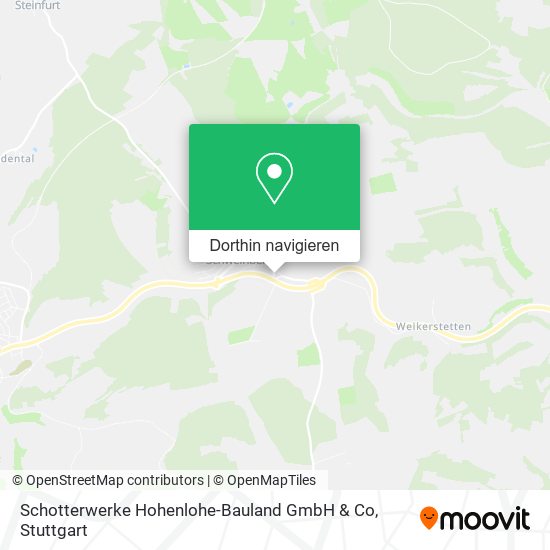 Schotterwerke Hohenlohe-Bauland GmbH & Co Karte