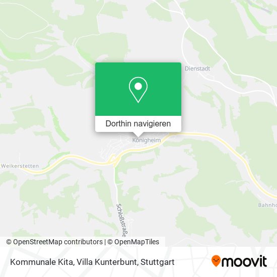 Kommunale Kita, Villa Kunterbunt Karte
