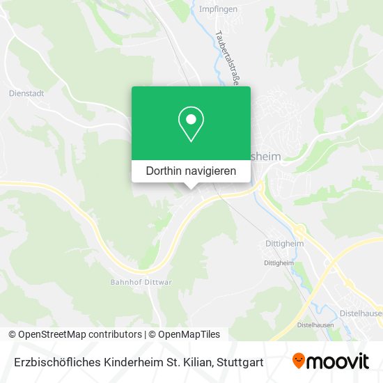 Erzbischöfliches Kinderheim St. Kilian Karte