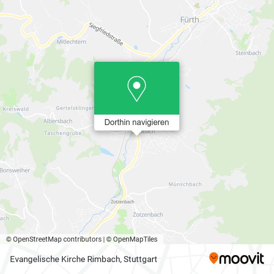 Evangelische Kirche Rimbach Karte