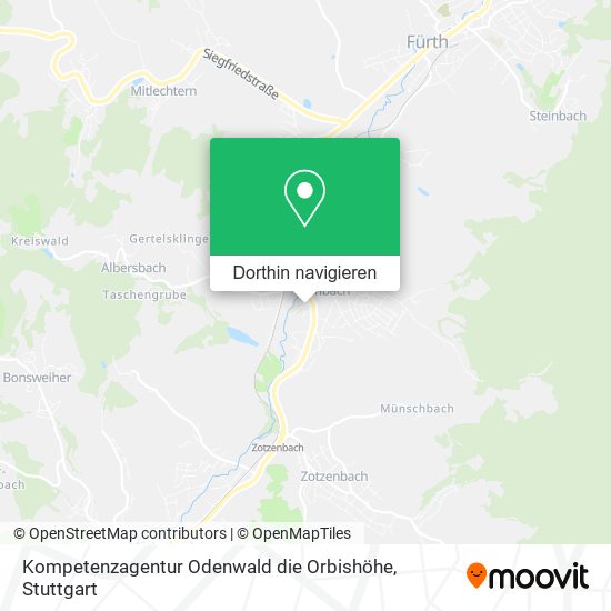 Kompetenzagentur Odenwald die Orbishöhe Karte