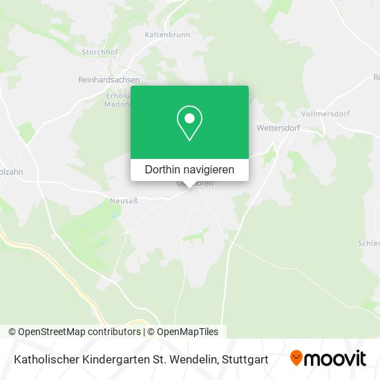 Katholischer Kindergarten St. Wendelin Karte
