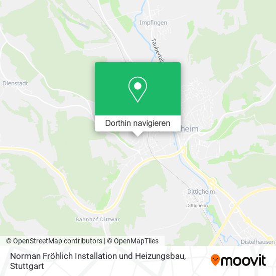 Norman Fröhlich Installation und Heizungsbau Karte