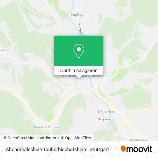 Abendrealschule Tauberbischofsheim Karte