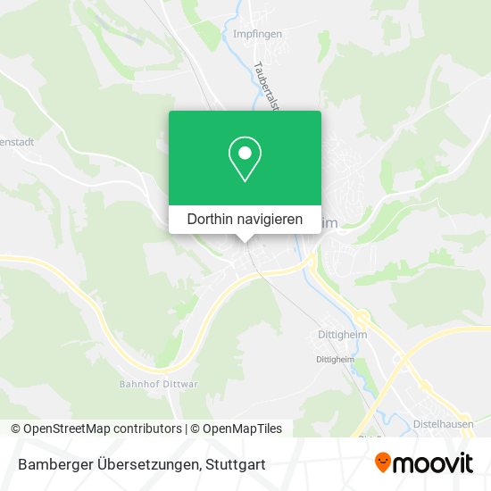 Bamberger Übersetzungen Karte