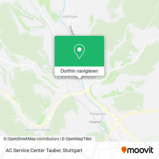 AC Service Center Tauber Karte