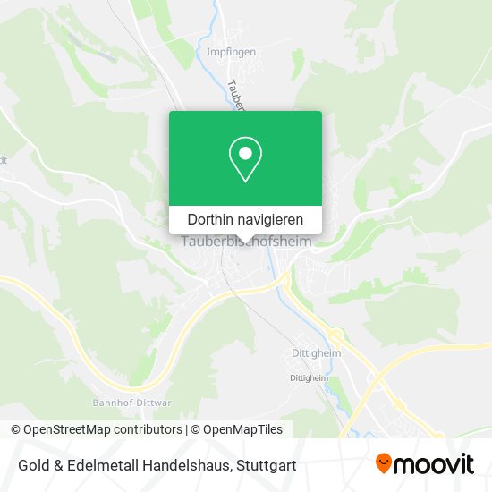 Gold & Edelmetall Handelshaus Karte