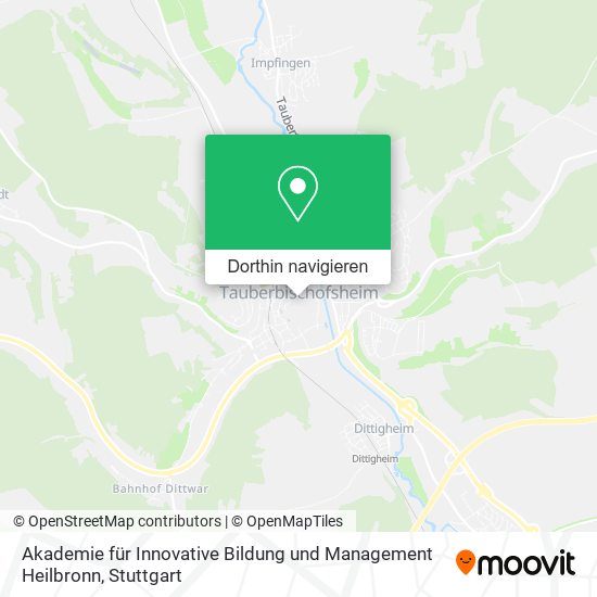 Akademie für Innovative Bildung und Management Heilbronn Karte